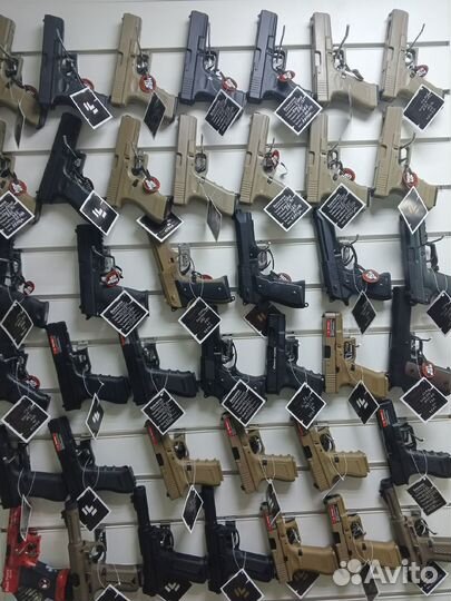 Страйкбольные привода, пистолеты