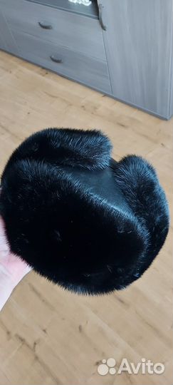 Норковая шапка мужская