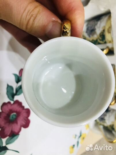 Кофейный сервиз (Япония) фарфор/золото