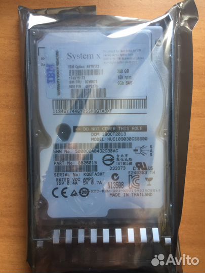 Жесткий диск IBM 300Gb 10K SAS 49Y8878