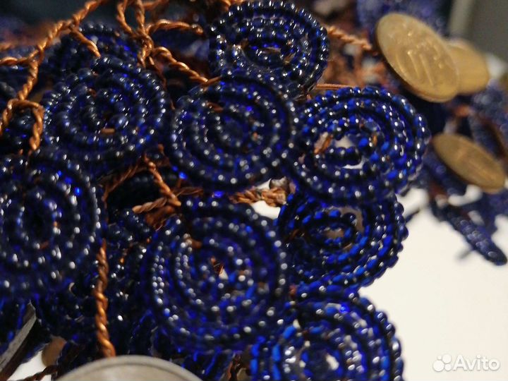 Денежное дерево из бисера