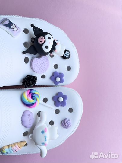 Jibbitz джиббитсы для сабо аниме 12 шт