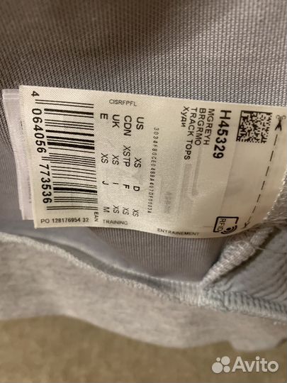 Толстовка женская Reebok с биркой