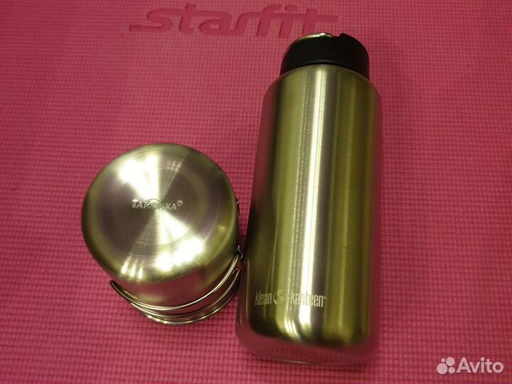 Klean Kanteen Wide1182 мл+Tatonka handle MUG 600мл