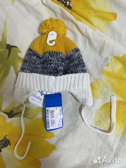 Шапка детская 44 46 новая зима
