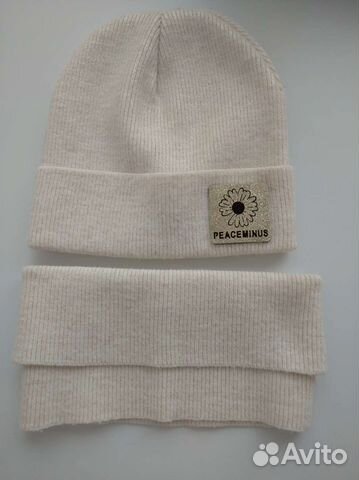 Комплект шапка и снуд для девочки