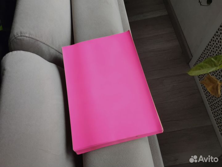 Бумага самоклеящаяся цветная матовая А4