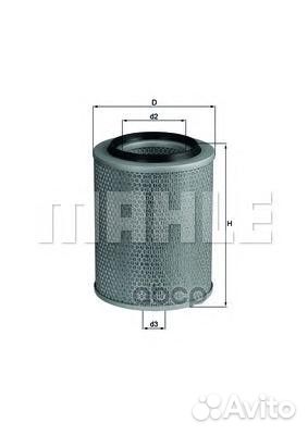 Воздушный фильтр 256-198/103 MB