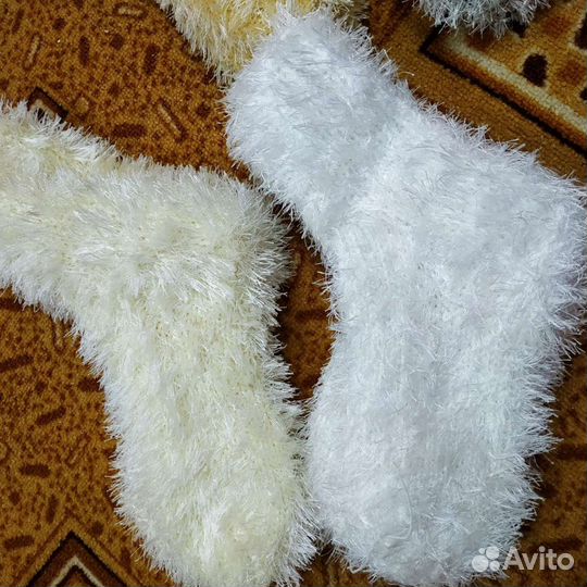 Теплые вязанные носки