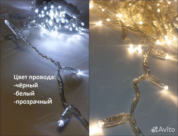 Гирлянды нити led