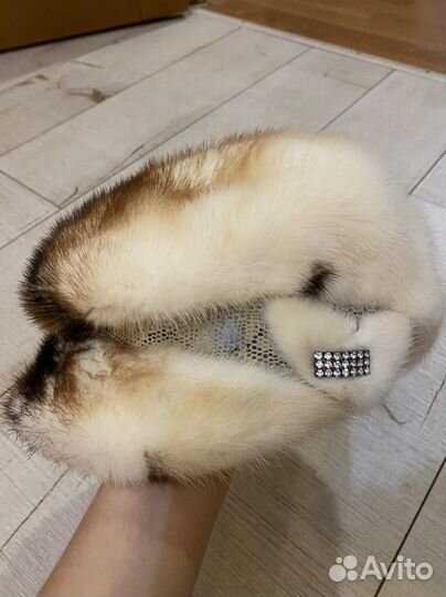 Шапка норковая женская новая