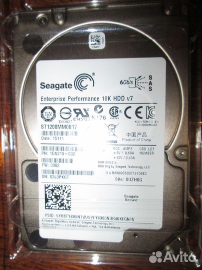 Enterprise Performance 10K HDD 1.2Tb