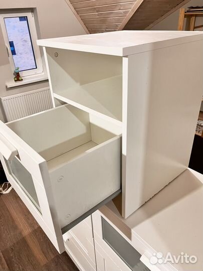 Тумба белая IKEA бримнэкс