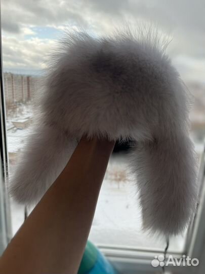 Шапка ушанка женская из натурального меха новая