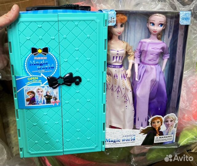 Холодное Сердце куклы Анна, Эльза + шкаф