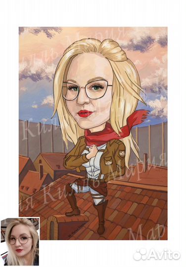 Картина в стиле Шарж