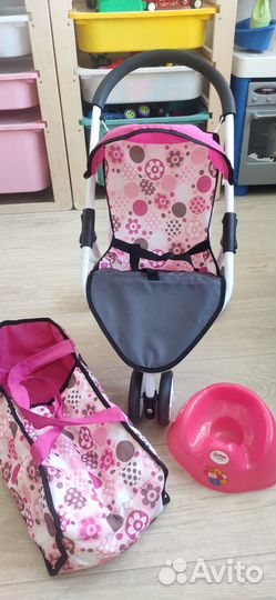 Коляска, сумка - переноска, горшочек, костюмчик
