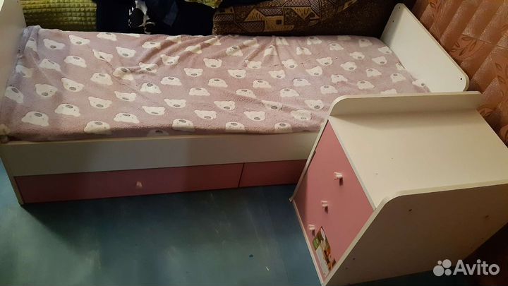 Детская кроватка трансформер с маятником