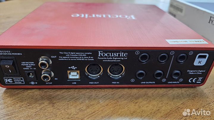 Звуковая карта Focusrite Scarlett 6i6 2nd Gen