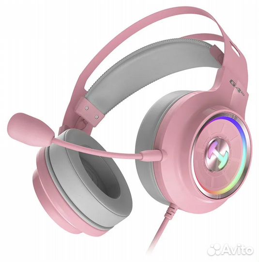 Наушники Edifier G4 TE 2.5m Pink накладные USB ого