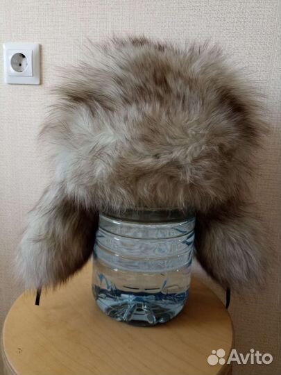 Шапка ушанка песец