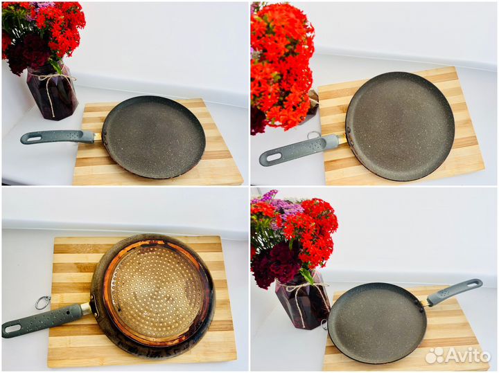 Сковороды с крышкой бу