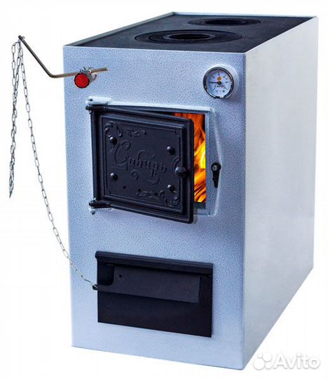 Котел твердотопливный 