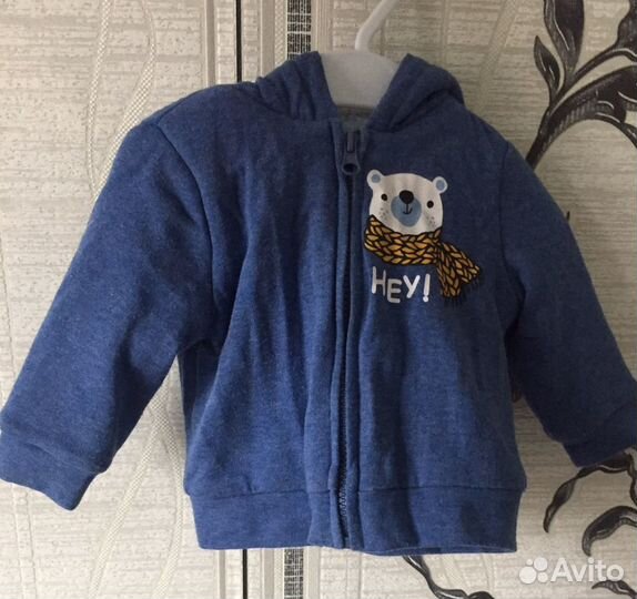 Толстовка для мальчика 68 размер 3-6 месяцев
