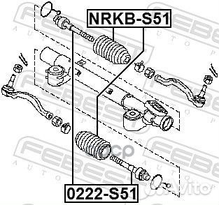 Пыльник рейки рулевой Nissan Murano Z51 07-14