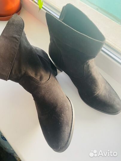 Ботильоны женские 40 размер на низком каблуке