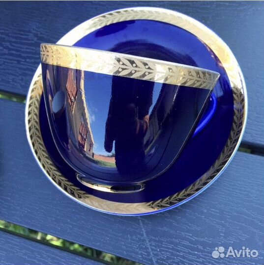 Чайные пары «Золотые колосья» лфз Кобальт