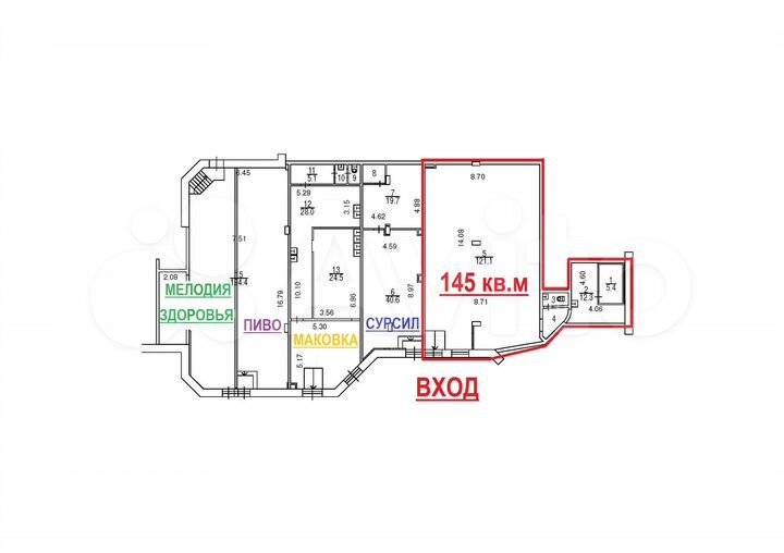 Торговая площадь, 145 м²