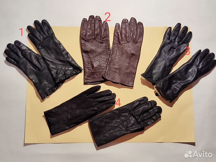Перчатки женские натуральная кожа 6.5 8 9