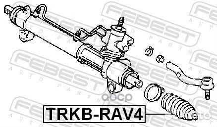 Пыльник рулевой рейки лев trkb-RAV4 Febest