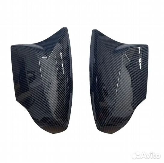 Накладки чёрные глянцевые на зеркала Subaru