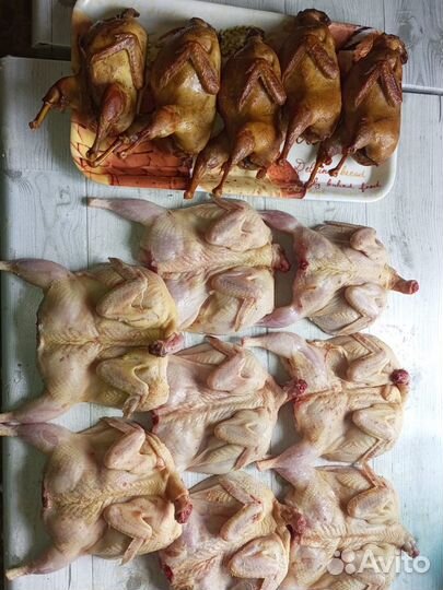 Копченное мясо перепела, курица, сушенное, джерки