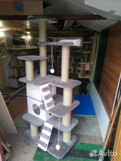 Домики для кошек, собак, когтеточки, лежаки. Новые