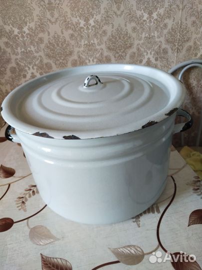 Кастрюля эмалированная СССР 20 л