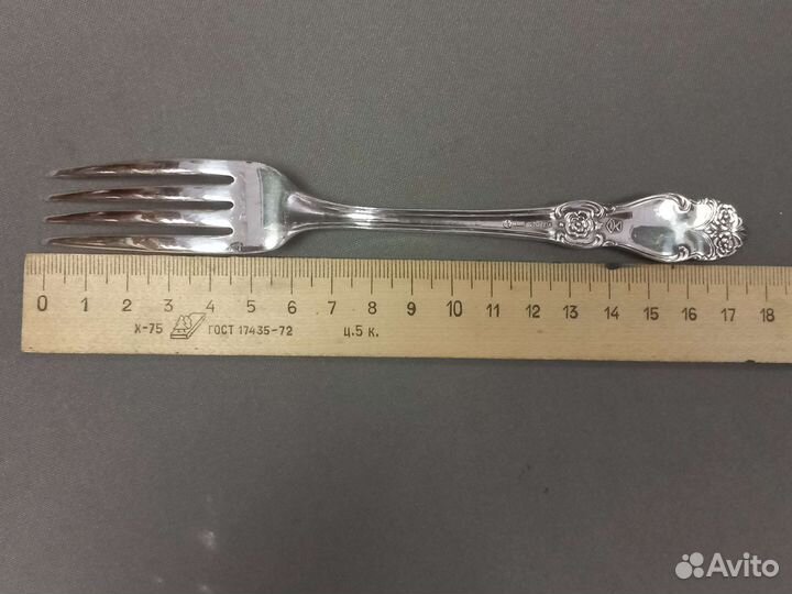 Столовые вилки Роза Мельхиор Знак качества СССР