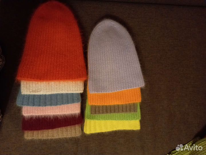 Шапка из пуха норки и кашемира