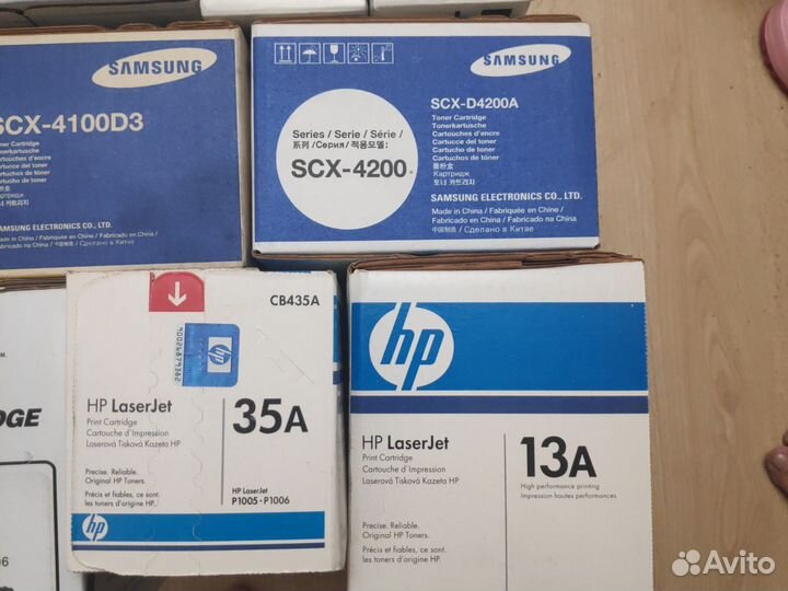 Картриджы HP, canon, samsung