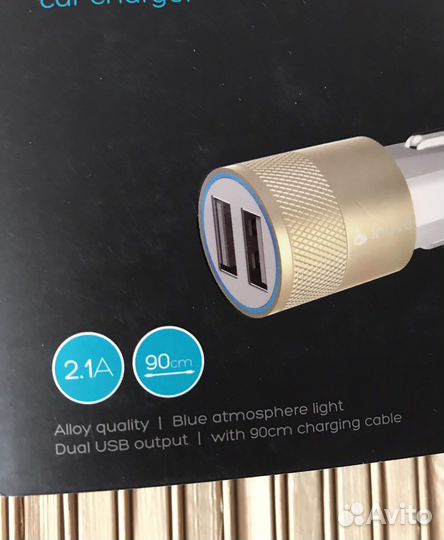 Автомобильная зарядка с подсветкой