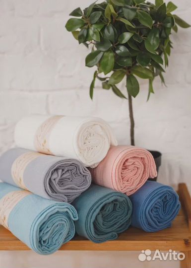 Уникальные муслиновые пеленки новые 100*120