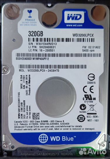 Жесткий диск для ноутбука WD SATA 320Gb
