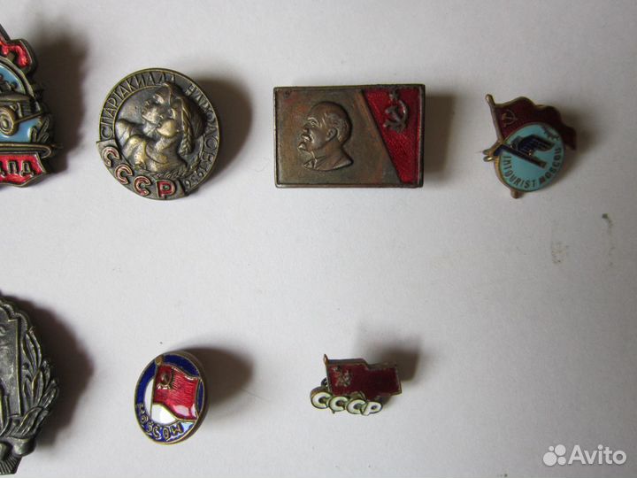 Значки СССР, тяж мет., ранние