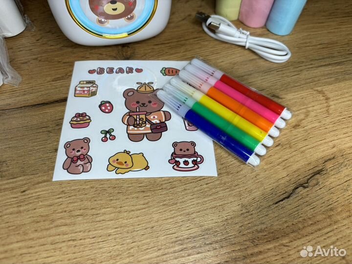 Минипринтер термо без чернил беспроводной новый