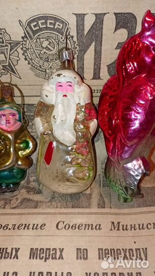 Елочные игрушки СССР