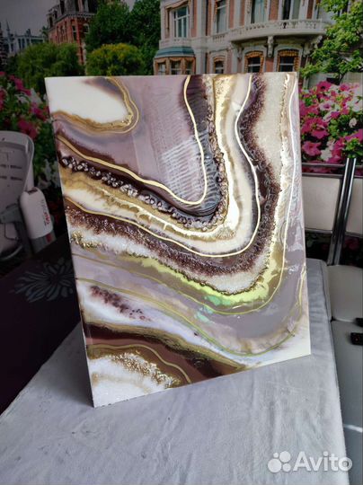 Картина из эпоксидной смолы 50х40см