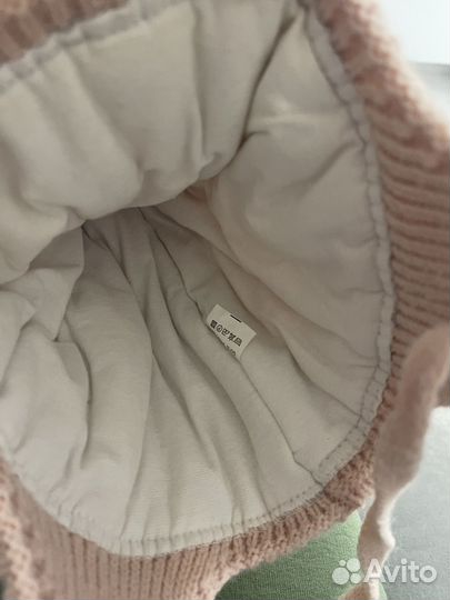 Шапка зимняя + шарф для девочки