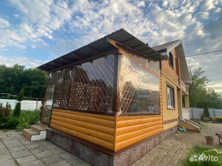 Мягкие стекла окна / разные виды креплений